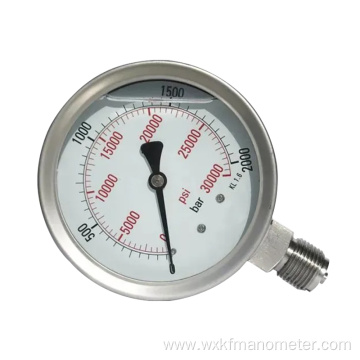 YN150 series Shockproof pressure gauges with back connection